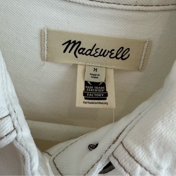NWT Madewell Denim Oversized Mini Shirtdress - Picture 7 of 11